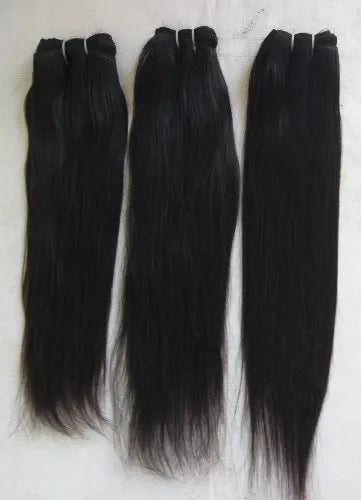 Tissage lisse grain fin vrais cheveux humains raw - D'origine Amazonienne
